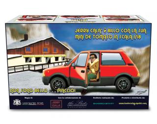 Innocenti De Tomaso Turbo 1983 Rosso & Jerry Calà (Billo)  Laudoracing 1:18 Resinemodell (Türen, Motorhaube... nicht zu öffnen!)